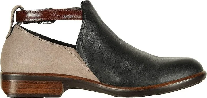Naot Kamsin Women's Boots Jet Black Leather/Stone Nubuck/Luggage Brown Leather : EU 38 (US Women's 7) M, Leather/Suede - Image 8