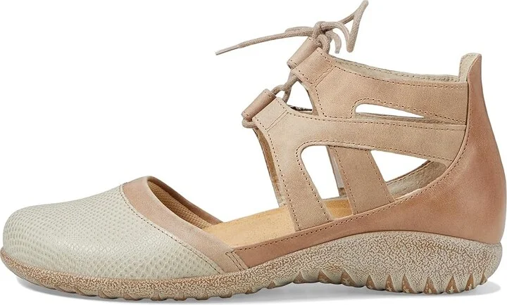 Naot Kata Women's Shoes Beige Lizard Leather/Khaki Beige Leather/Arizona Tan Leather : EU 35 (US Women's 4) M - Image 7