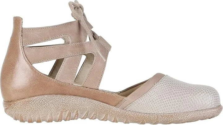 Naot Kata Women's Shoes Beige Lizard Leather/Khaki Beige Leather/Arizona Tan Leather : EU 35 (US Women's 4) M - Image 8