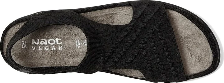 Naot Kawhia Women's Sandals Black Knit : EU 42 (US Women's 11) M, Canvas - Image 2