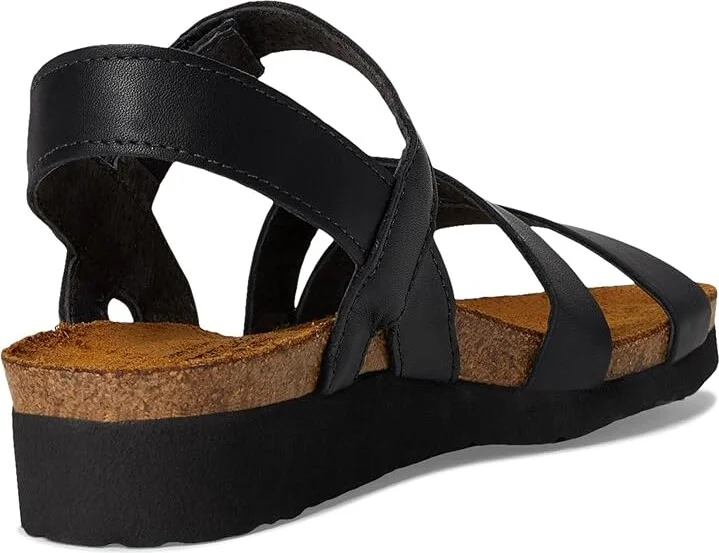 Naot Kayla Women's Sandals Black Matte Leather : EU 35 (US Women's 4-4.5) W, Leather/Suede - Image 4