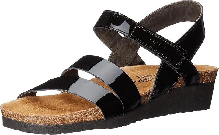 Naot Kayla Women's Sandals Black Patent : EU 36 (US Women's 5-5.5) M, Leather/Suede - Image 2