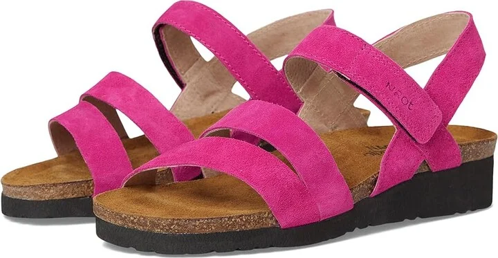 Naot Kayla Women's Sandals Fuchsia Suede : EU 40 (US Women's 9-9.5) M, Leather/Suede