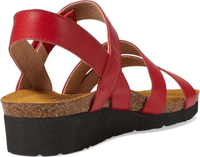 Naot Kayla Women's Sandals Kiss Red Leather : EU 36 (US Women's 5-5.5) M, Leather/Suede - Image 4