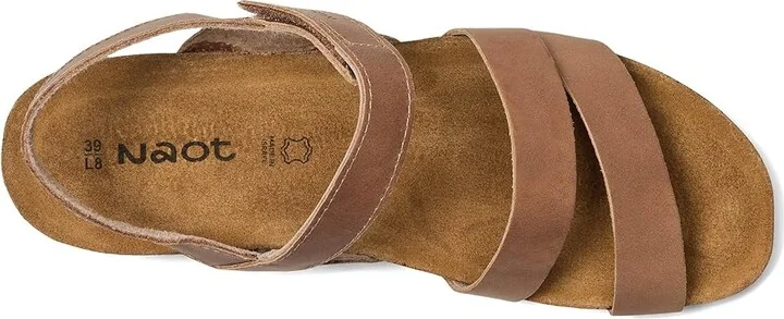 Naot Kayla Women's Sandals Latte Brown Leather : EU 35 (US Women's 4-4.5) M, Leather/Suede - Image 2