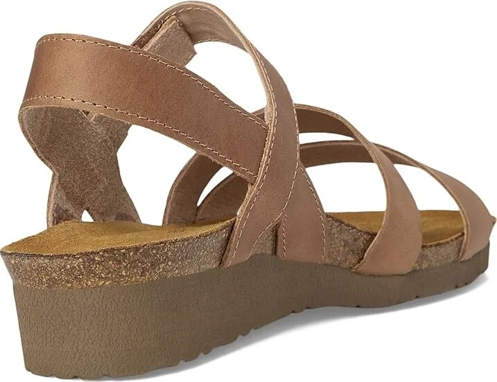 Naot Kayla Women's Sandals Latte Brown Leather : EU 35 (US Women's 4-4.5) M, Leather/Suede - Image 4
