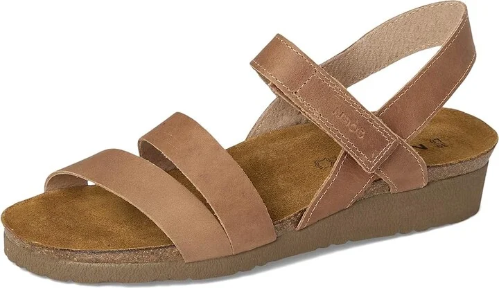 Naot Kayla Women's Sandals Latte Brown Leather : EU 35 (US Women's 4-4.5) M, Leather/Suede - Image 5