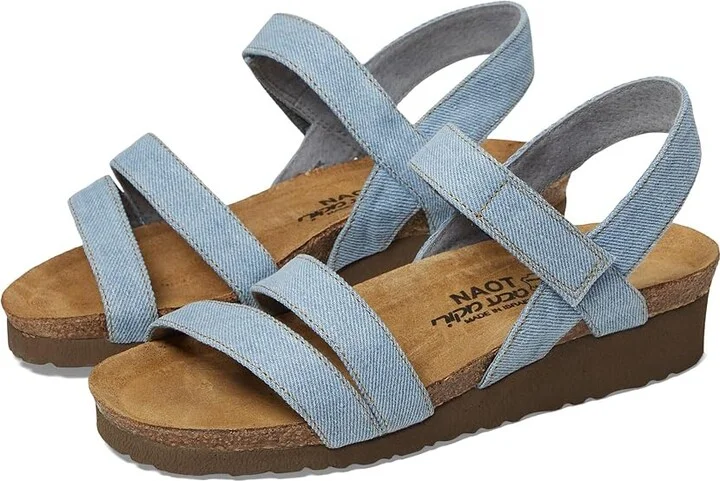 Naot Kayla Women's Sandals Light Denim : EU 41 (US Women's 10-10.5) M, Leather/Suede