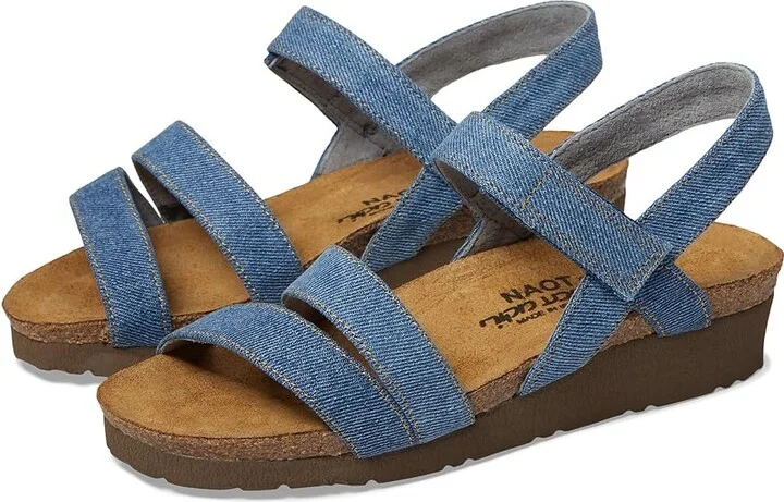 Naot Kayla Women's Sandals Medium Denim : EU 37 (US Women's 6-6.5) M, Leather/Suede