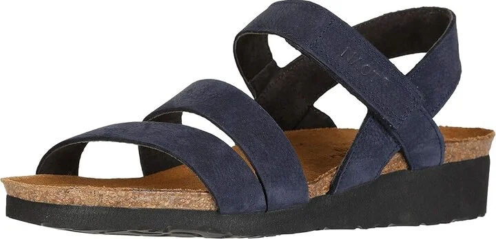 Naot Kayla Women's Sandals Navy Velvet Nubuck : EU 35 (US Women's 4-4.5) M, Leather/Suede - Image 2