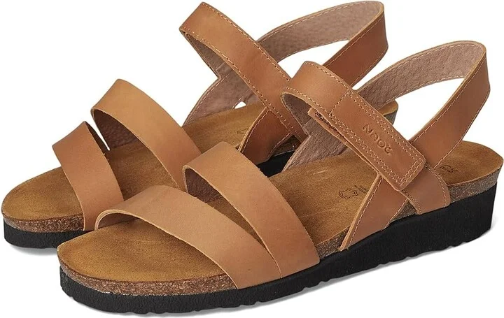 Naot Kayla Women's Sandals Oily Dune Nubuck : EU 35 (US Women's 4-4.5) M, Leather/Suede