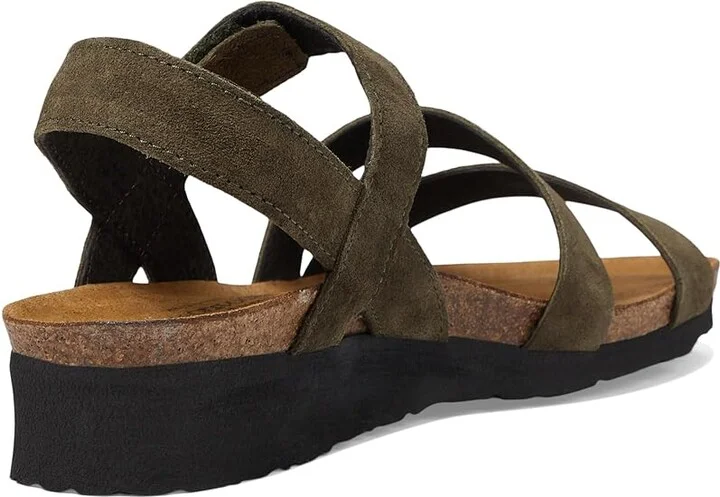 Naot Kayla Women's Sandals Oily Olive Suede : EU 35 (US Women's 4-4.5) M, Leather/Suede - Image 5