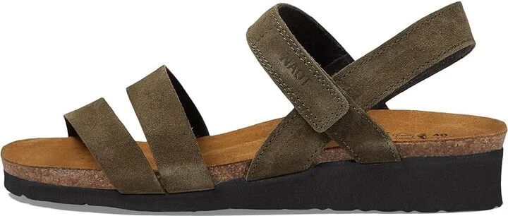 Naot Kayla Women's Sandals Oily Olive Suede : EU 35 (US Women's 4-4.5) M, Leather/Suede - Image 7