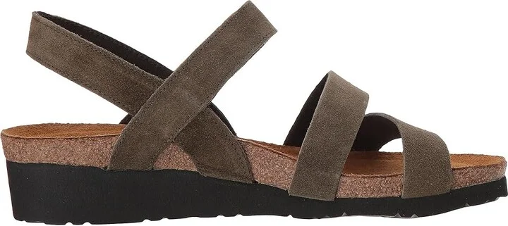 Naot Kayla Women's Sandals Oily Olive Suede : EU 35 (US Women's 4-4.5) M, Leather/Suede - Image 8