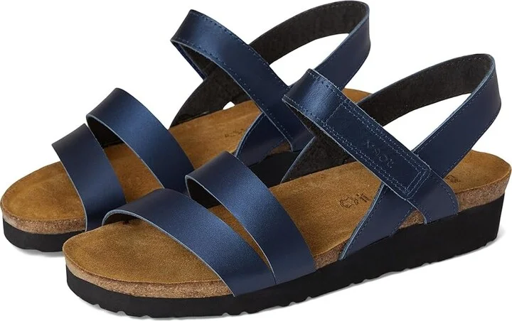 Naot Kayla Women's Sandals Polar Sea Leather : EU 35 (US Women's 4-4.5) M, Leather/Suede