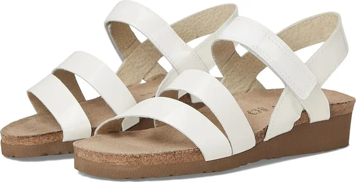 Naot Kayla Women's Sandals Porcelain Patent Leather : EU 36 (US Women's 5-5.5) M, Leather/Suede