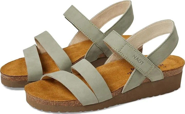 Naot Kayla Women's Sandals Sage : EU 41 (US Women's 10-10.5) M, Leather/Suede