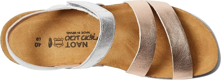 Naot Kayla Women's Sandals Soft Silver Leather/Soft Rose Gold Leather : EU 35 (US Women's 4-4.5) M, Leather/Suede - Image 2