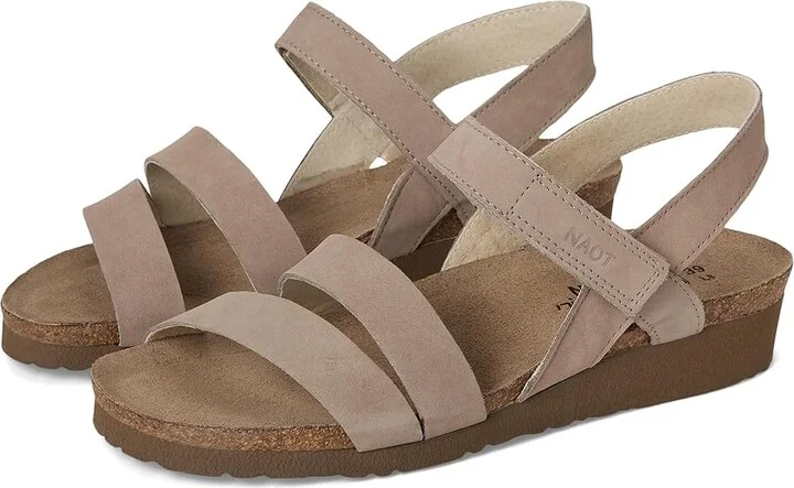 Naot Kayla Women's Sandals Stone Nubuck : EU 35 (US Women's 4-4.5) M, Leather/Suede