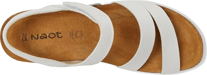 Naot Kayla Women's Sandals White Pearl Leather : EU 35 (US Women's 4-4.5) M, Leather/Suede - Image 3