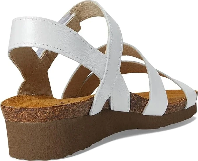 Naot Kayla Women's Sandals White Pearl Leather : EU 35 (US Women's 4-4.5) M, Leather/Suede - Image 5