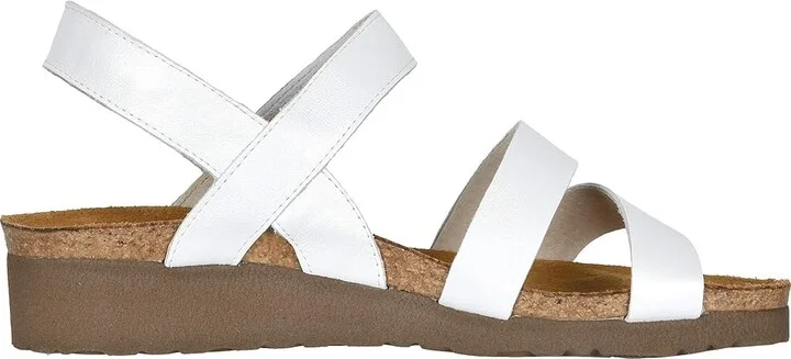 Naot Kayla Women's Sandals White Pearl Leather : EU 35 (US Women's 4-4.5) M, Leather/Suede - Image 8