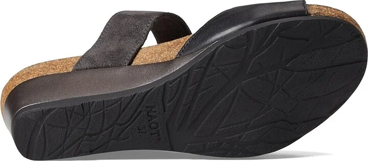 Naot Kingdom Women's Shoes Soft Black Leather/Oily Midnight Suede : EU 38 (US Women's 7) M, Leather/Suede - Image 3