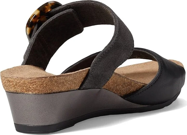 Naot Kingdom Women's Shoes Soft Black Leather/Oily Midnight Suede : EU 38 (US Women's 7) M, Leather/Suede - Image 4