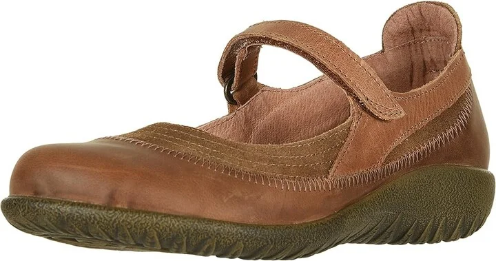 Naot Kirei Women's Maryjane Shoes Antique Brown Suede Combo : EU 35 (US Women's 4) M - Image 2