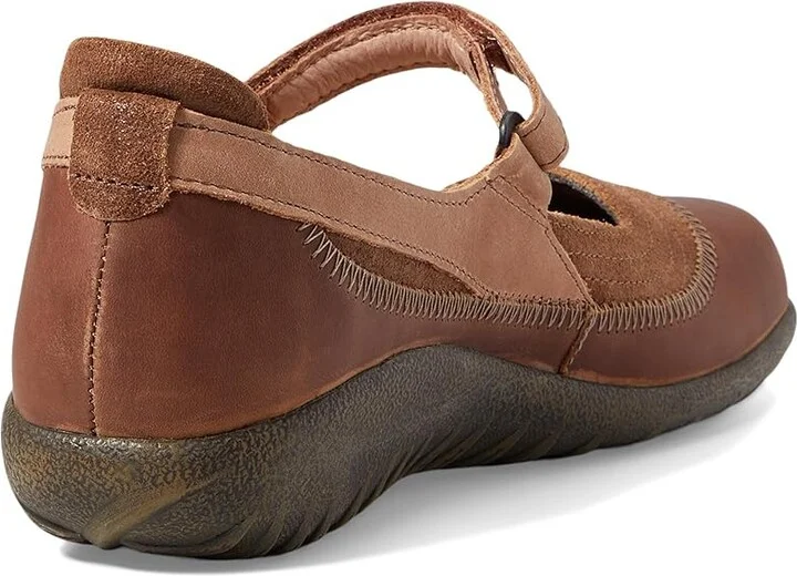 Naot Kirei Women's Maryjane Shoes Antique Brown Suede Combo : EU 35 (US Women's 4) M - Image 5