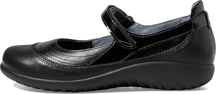 Naot Kirei Women's Maryjane Shoes Black Leather Combo Wide Width : EU 35 (US Women's 4) W - Image 7
