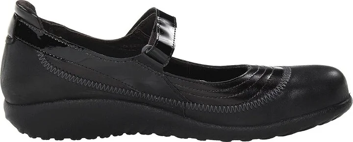 Naot Kirei Women's Maryjane Shoes Black Leather Combo Wide Width : EU 35 (US Women's 4) W - Image 8