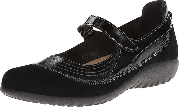 Naot Kirei Women's Maryjane Shoes Black Suede Leather Combination : EU 35 (US Women's 4) W - Image 2