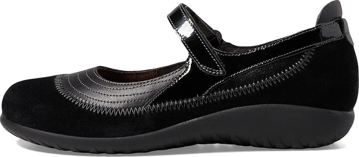 Naot Kirei Women's Maryjane Shoes Black Suede Leather Combination : EU 35 (US Women's 4) W - Image 7