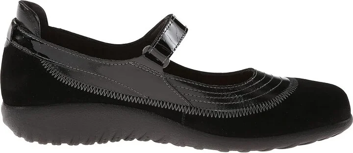 Naot Kirei Women's Maryjane Shoes Black Suede Leather Combination : EU 35 (US Women's 4) W - Image 8