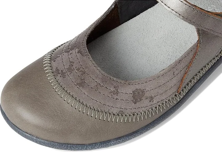 Naot Kirei Women's Maryjane Shoes Gray Marble Suede/Foggy Gray Leather/Mirror Leather : EU 36 (US Women's 5) M, Leather/Suede - Image 7