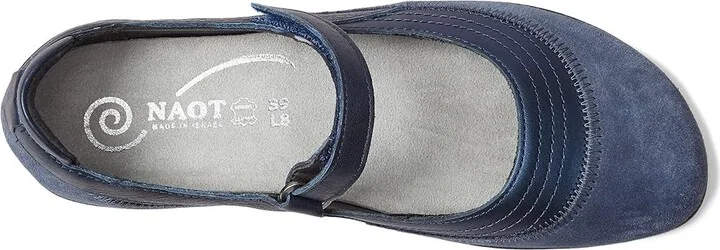 Naot Kirei Women's Maryjane Shoes Midnight Blue Suede/Polar Sea Leather/Soft Ink Leather : EU 35 (US Women's 4) M, Leather/Suede - Image 2