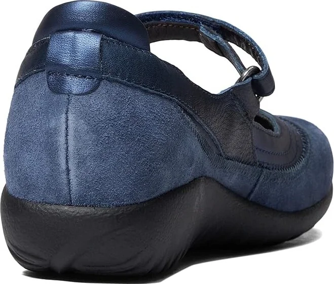 Naot Kirei Women's Maryjane Shoes Midnight Blue Suede/Polar Sea Leather/Soft Ink Leather : EU 35 (US Women's 4) M, Leather/Suede - Image 4