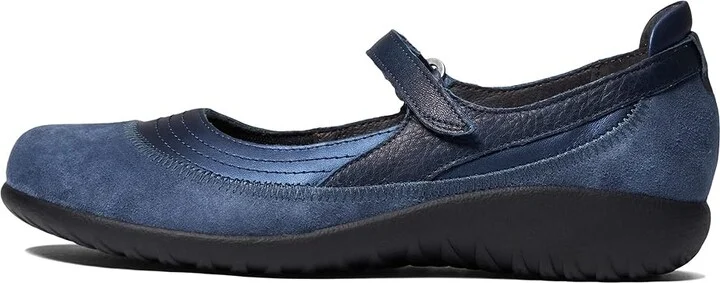 Naot Kirei Women's Maryjane Shoes Midnight Blue Suede/Polar Sea Leather/Soft Ink Leather : EU 35 (US Women's 4) M, Leather/Suede - Image 6
