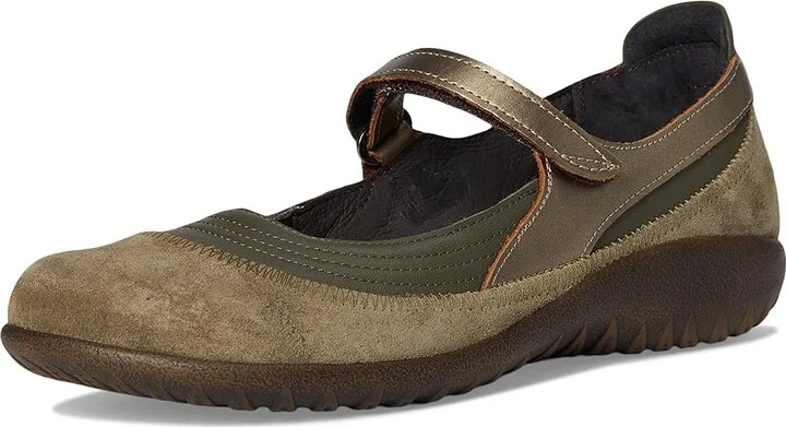 Naot Kirei Women's Maryjane Shoes Soft Green Leather/Hunter Green Suede/Pewter Leather : EU 41 (US Women's 10) M, Leather/Suede - Image 5