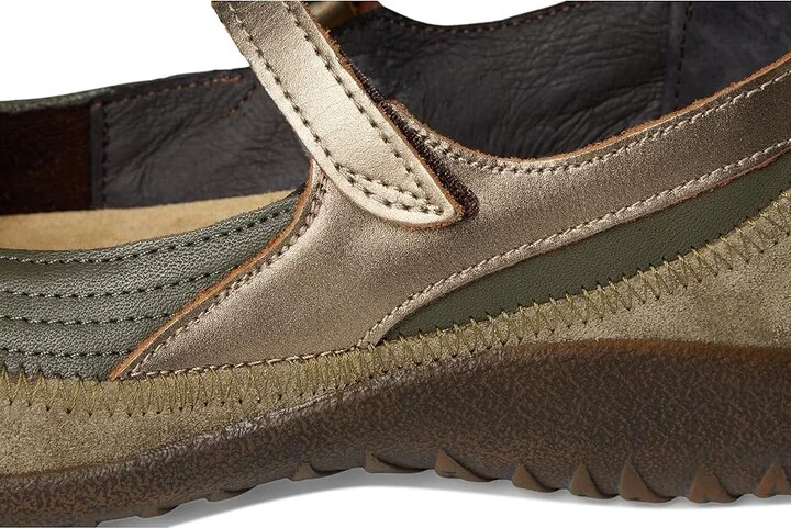 Naot Kirei Women's Maryjane Shoes Soft Green Leather/Hunter Green Suede/Pewter Leather : EU 41 (US Women's 10) M, Leather/Suede - Image 7