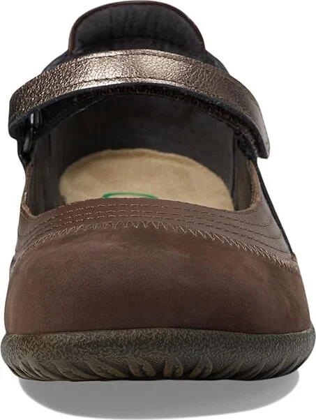 Naot Kirei Women's Maryjane Shoes Toffee Brown Leather/Coffee Bean Nubuck/Radiant Copper Leather : EU 35 (US Women's 4) M - Image 2