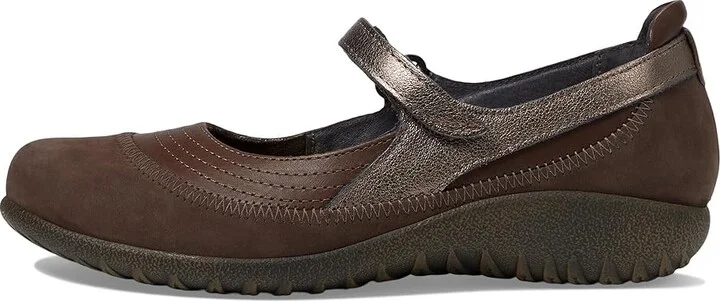 Naot Kirei Women's Maryjane Shoes Toffee Brown Leather/Coffee Bean Nubuck/Radiant Copper Leather : EU 35 (US Women's 4) M - Image 6
