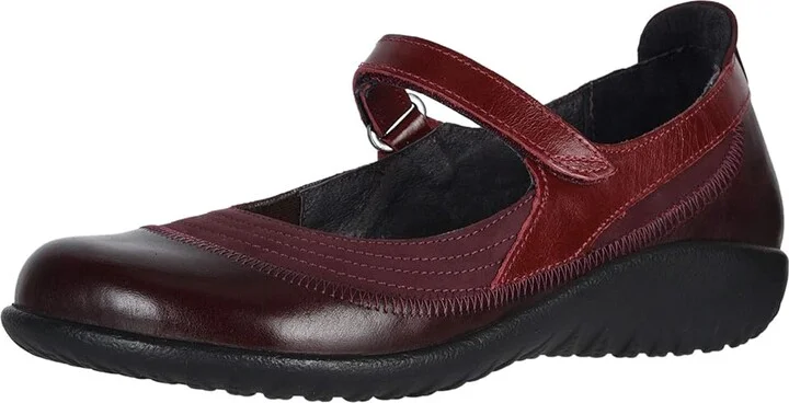 Naot Kirei Women's Maryjane Shoes Violet Nubuck/Bordeaux Leather/Rumba Leather : EU 36 (US Women's 5) M - Image 2