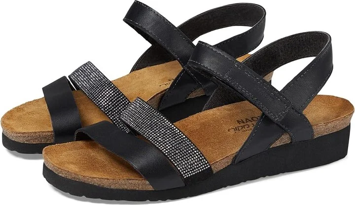 Naot Krista Women's Sandals Black Matte Leather : EU 35 (US Women's 4) M
