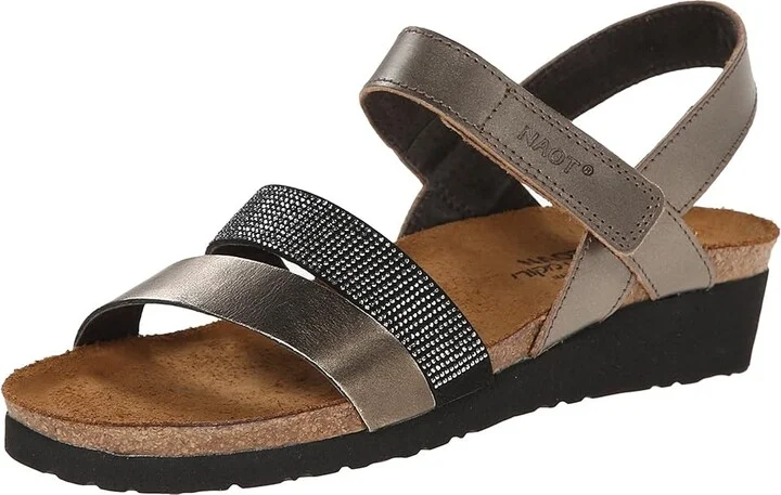Naot Krista Women's Sandals Pewter Leather/Metal Leather : EU 35 (US Women's 4) M - Image 2