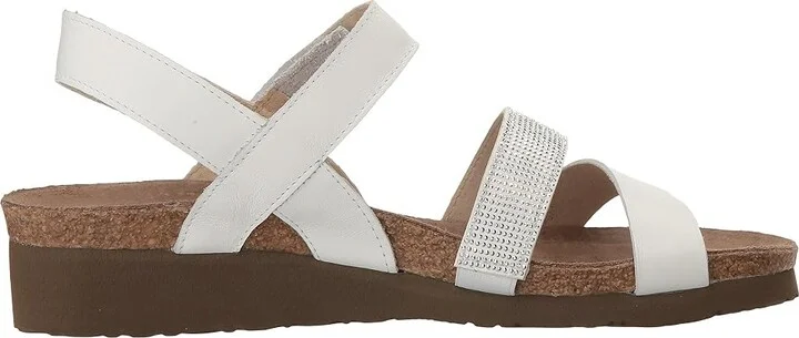Naot Krista Women's Sandals White Leather/Silver Rivets : EU 35 (US Women's 4) M - Image 8