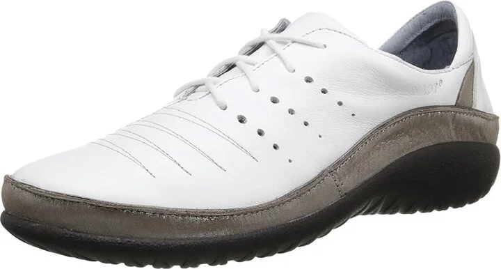 Naot Kumara Women's Lace up casual Shoes White Leather/Silver Threads Leather : EU 35 (US Women's 4) M - Image 2