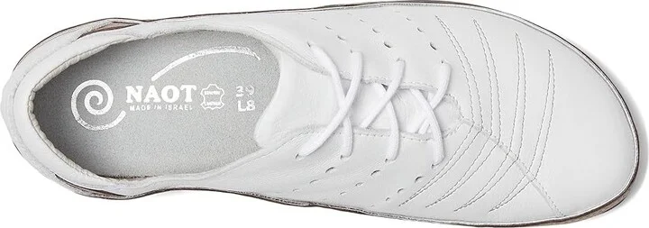 Naot Kumara Women's Lace up casual Shoes White Leather/Silver Threads Leather : EU 35 (US Women's 4) M - Image 3
