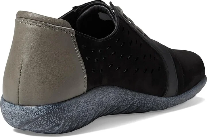Naot Lalo Women's Shoes Black Velvet Nubuck/Jet Black Leather Combo : EU 35 (US Women's 4) M - Image 5